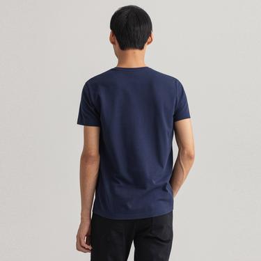  GANT Erkek Lacivert Regular Fit T-Shirt