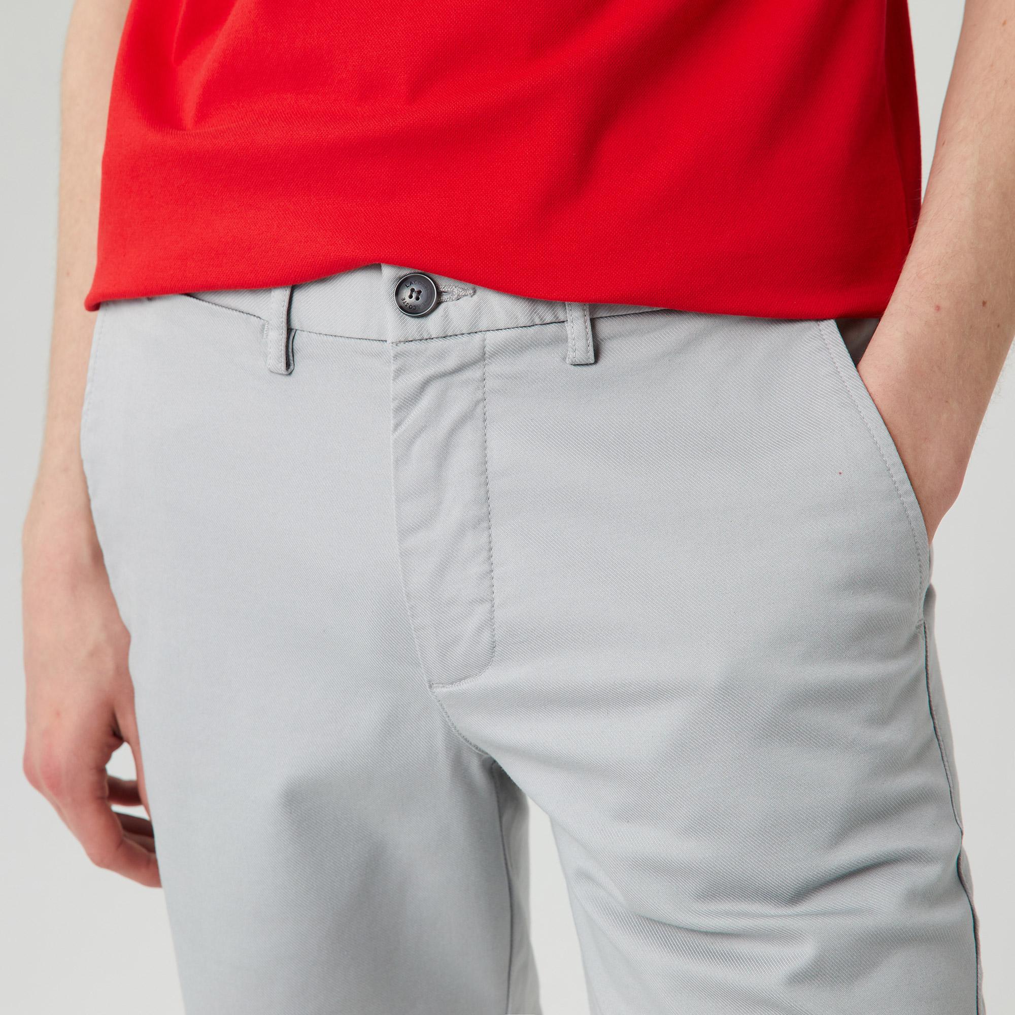 Erkek Regular Fit Gri Bermuda Şort