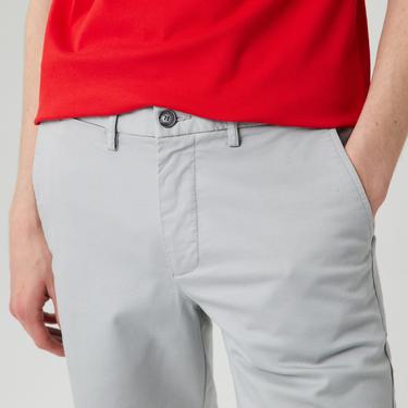  Erkek Regular Fit Gri Bermuda Şort