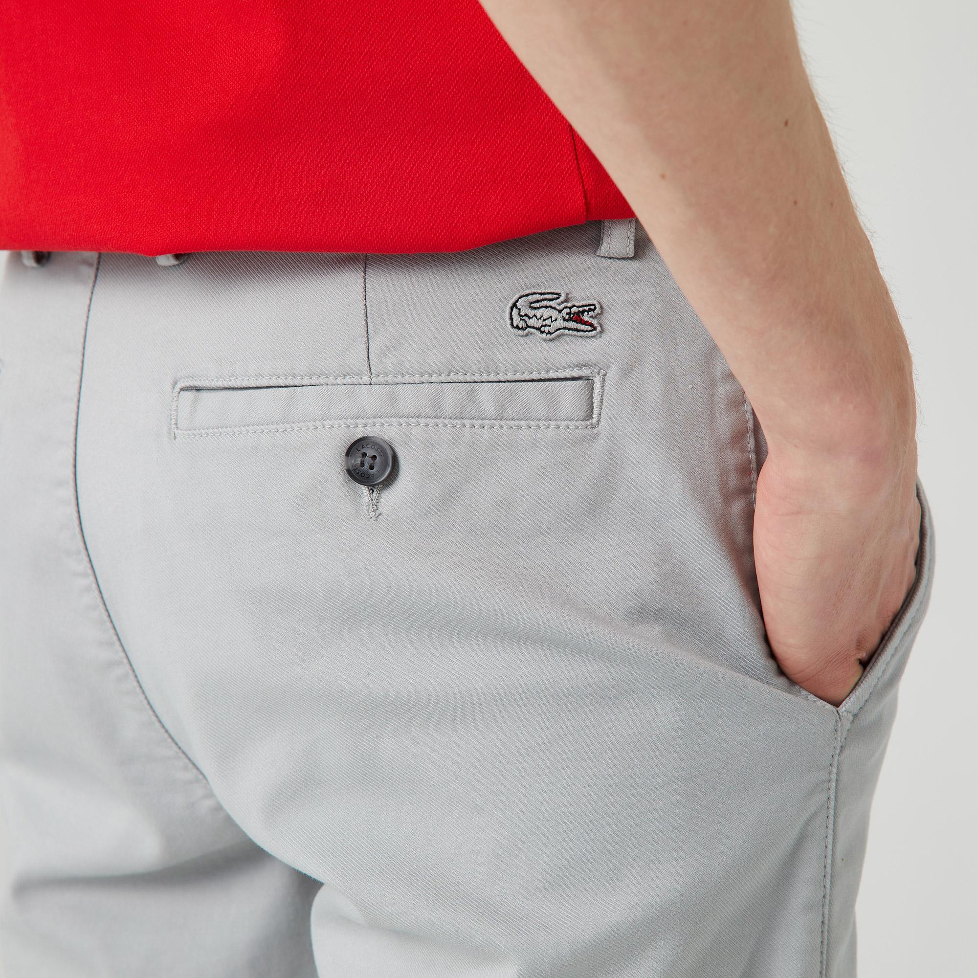 Erkek Regular Fit Gri Bermuda Şort