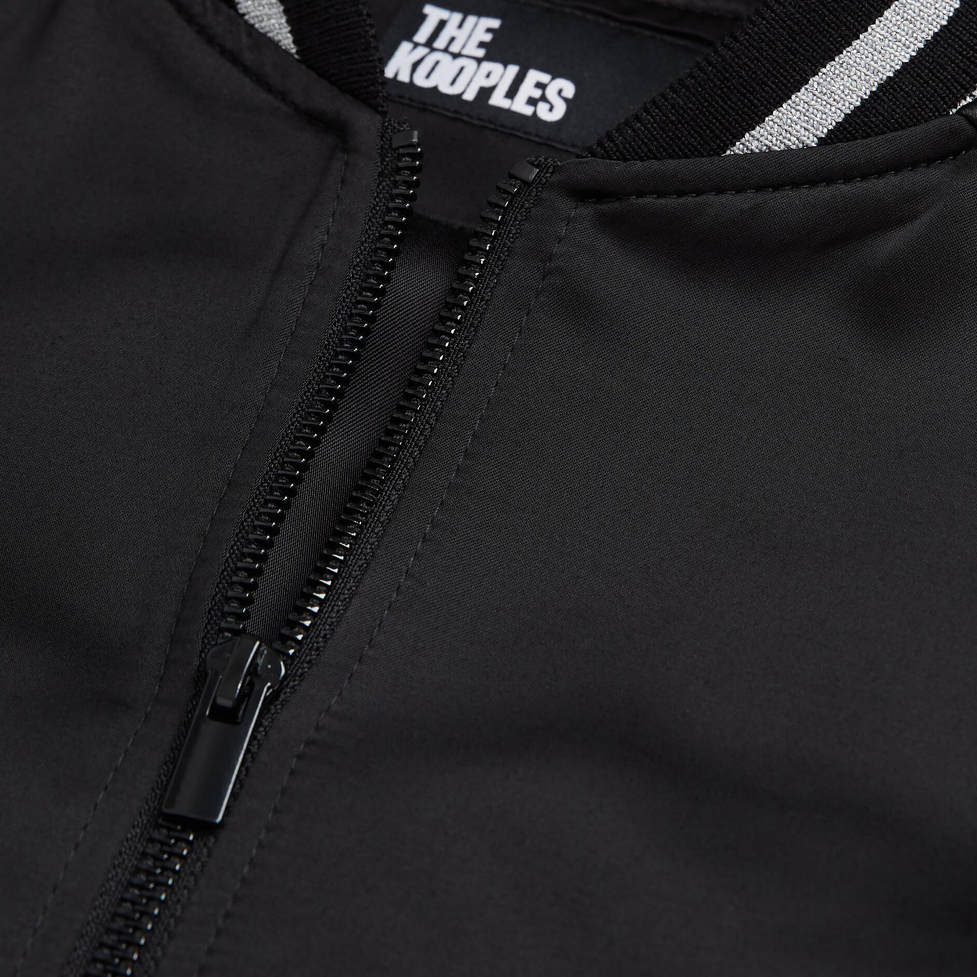 KADIN SİYAH SATEN BOMBER CEKET