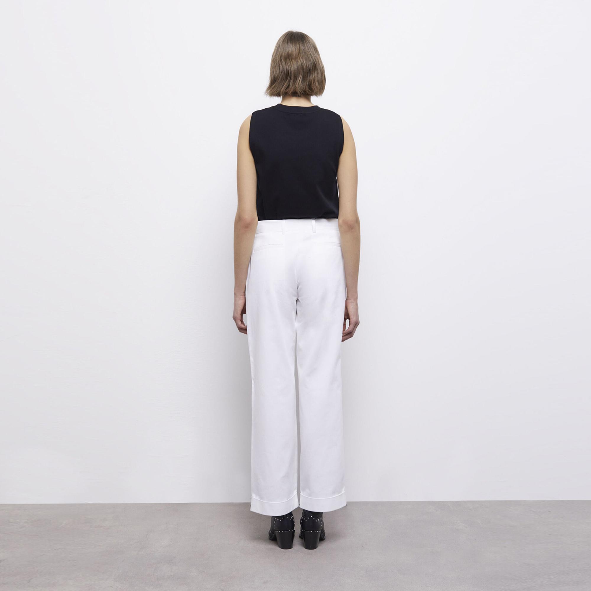 KADIN BEYAZ WIDE LEG PANTOLON