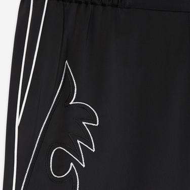  KADIN İŞLEMELİ SİYAH PANTOLON