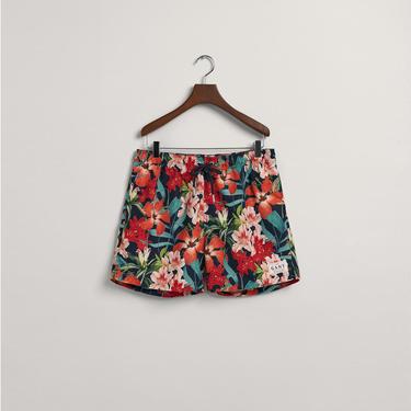  Gant Erkek Mavi Classic Fit Desenli Mayo Şort