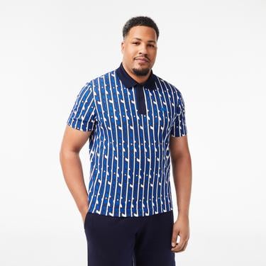  Active Erkek Regular Fit Baskılı Mavi Polo