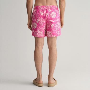  GANT Erkek Pembe Classic Fit Desenli Mayo Şort