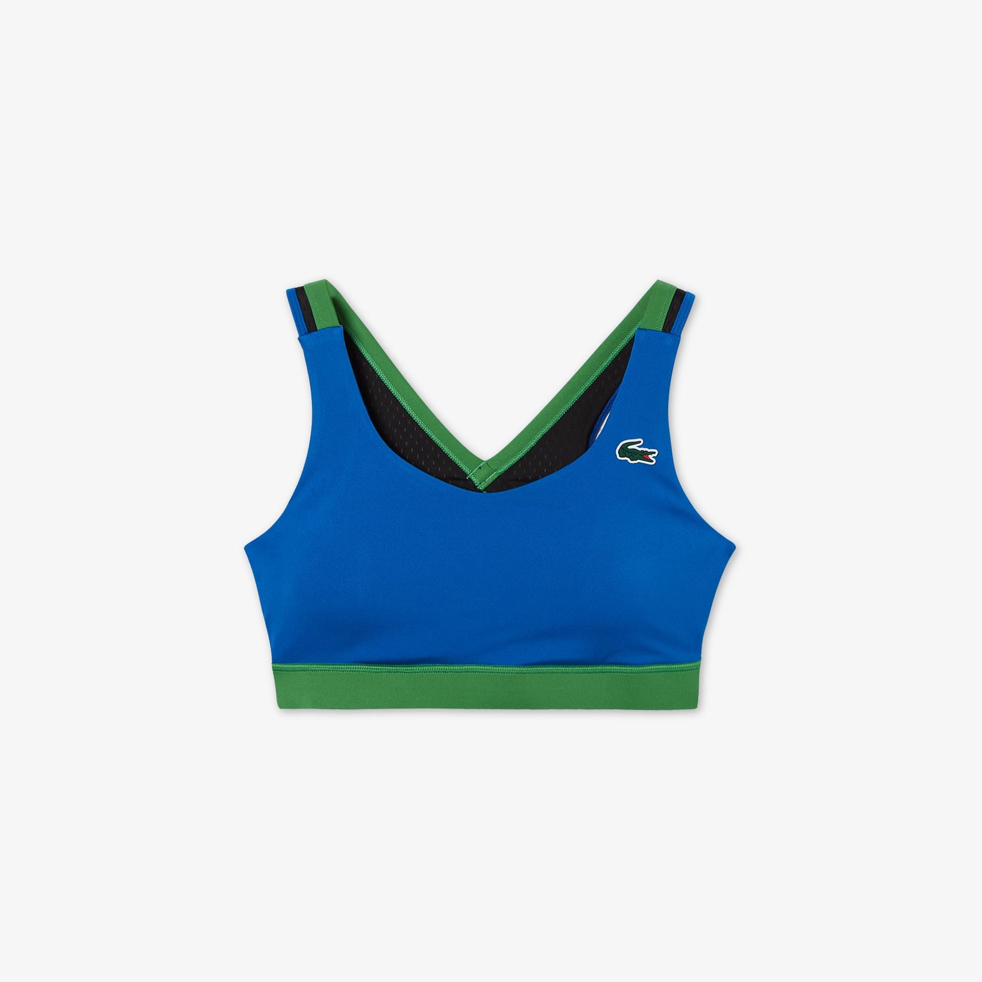 Active Kadın Slim Fit Kolsuz Renk Bloklu Lacivert Bra