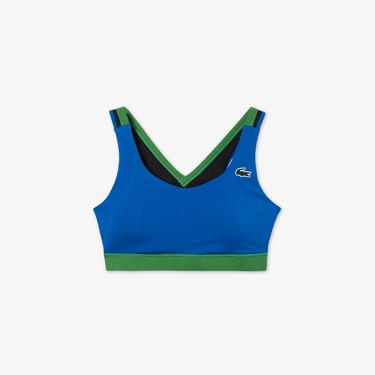  Active Kadın Slim Fit Kolsuz Renk Bloklu Lacivert Bra