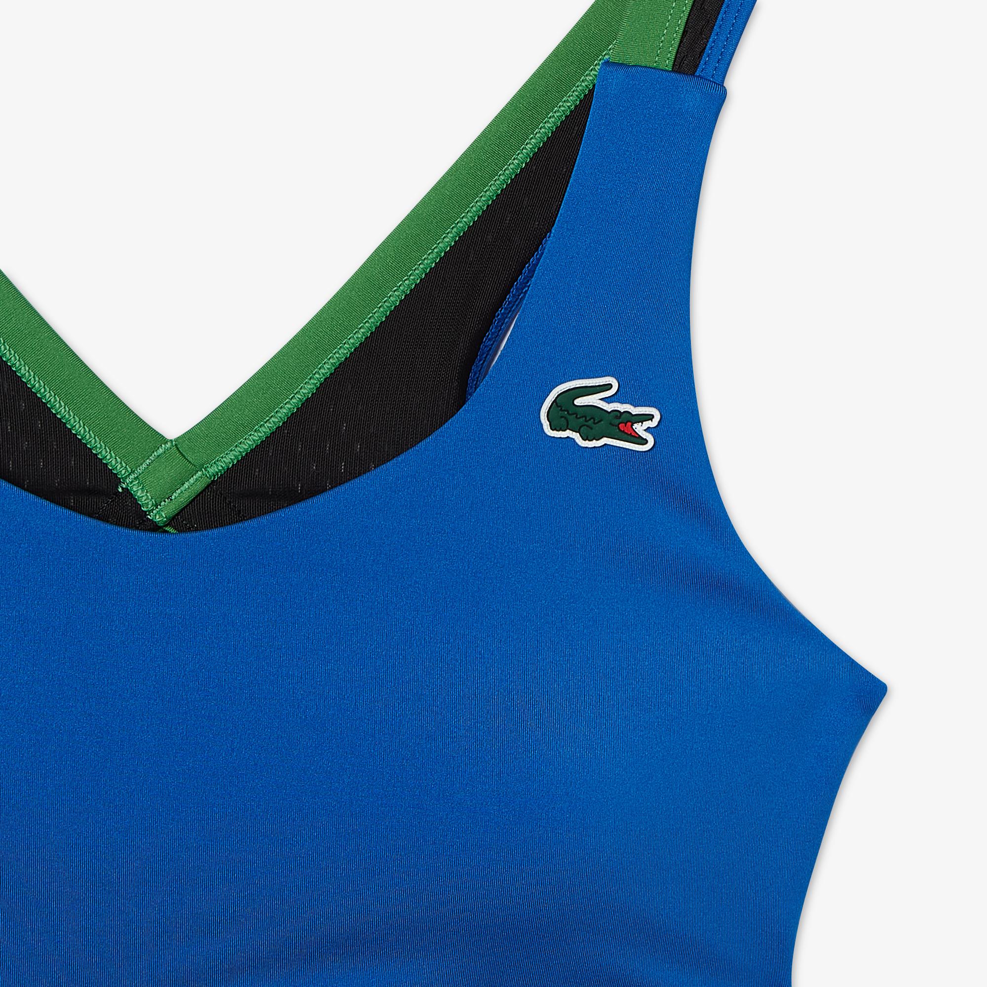 Active Kadın Slim Fit Kolsuz Renk Bloklu Lacivert Bra