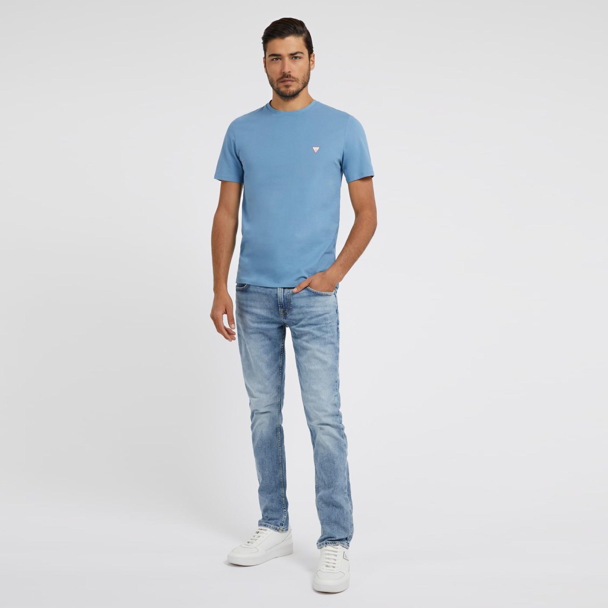 Guess Erkek Mavi T-Shirt