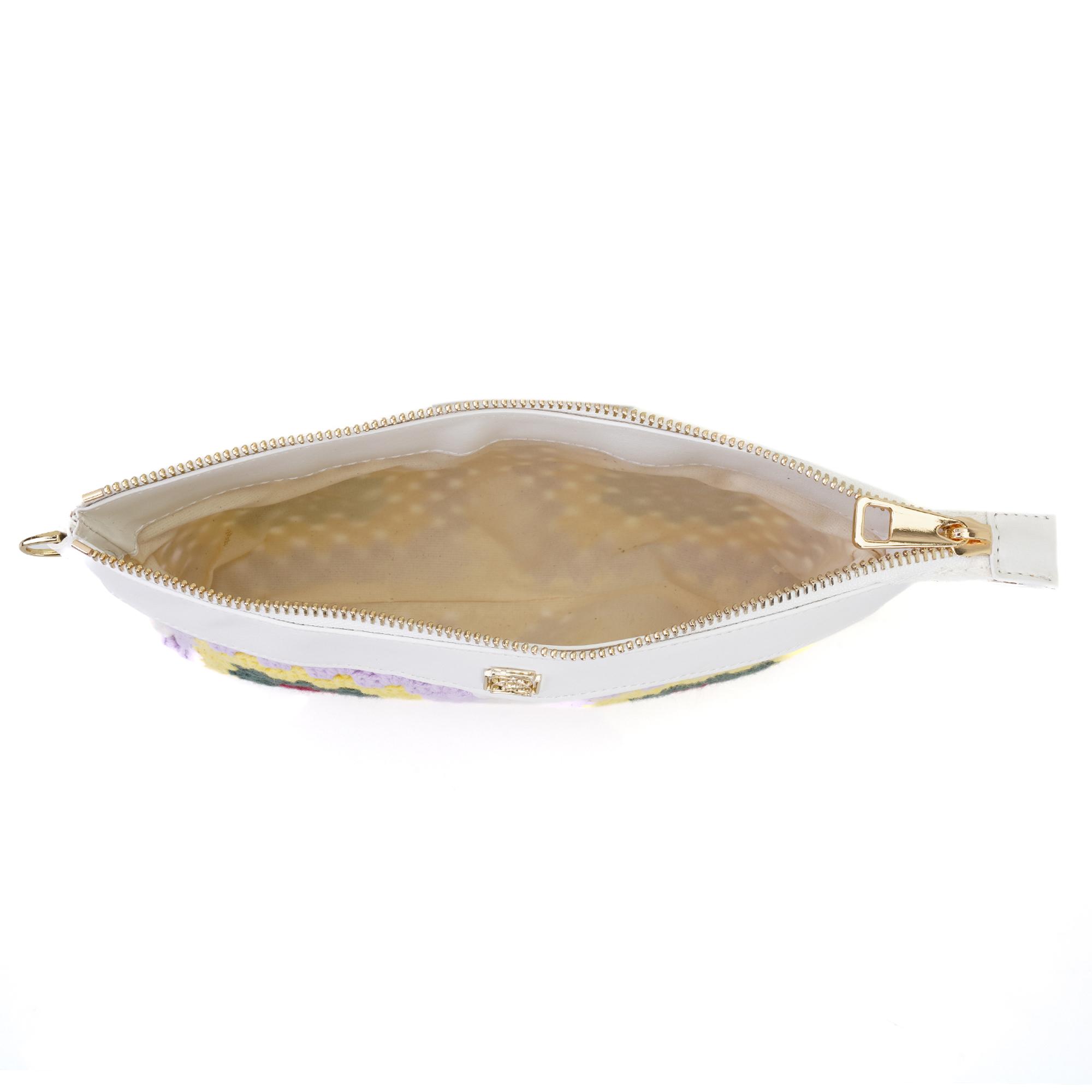 Mor Kadın Örgülü Omuz Çantası