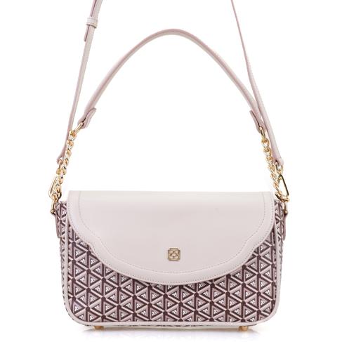  Plante Bej Kadın Monogram Omuz Çantası