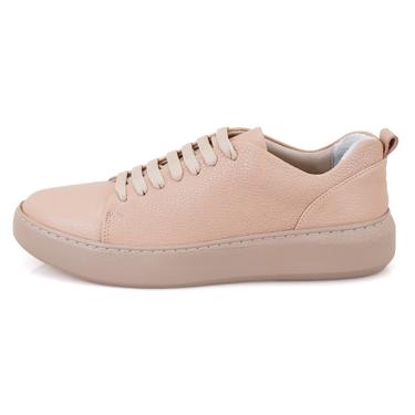  Kadın Pudra Deri Günlük Ayakkabı