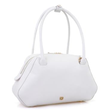  Afsoon Beyaz Kadın Deri Omuz Çantası