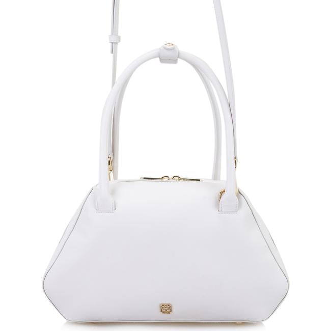  Afsoon Beyaz Kadın Deri Omuz Çantası