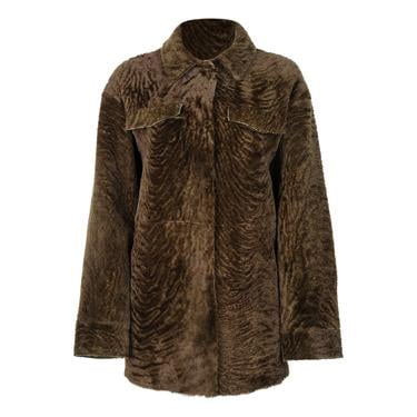  Etenia Yeşil Kadın Kürk Ceket