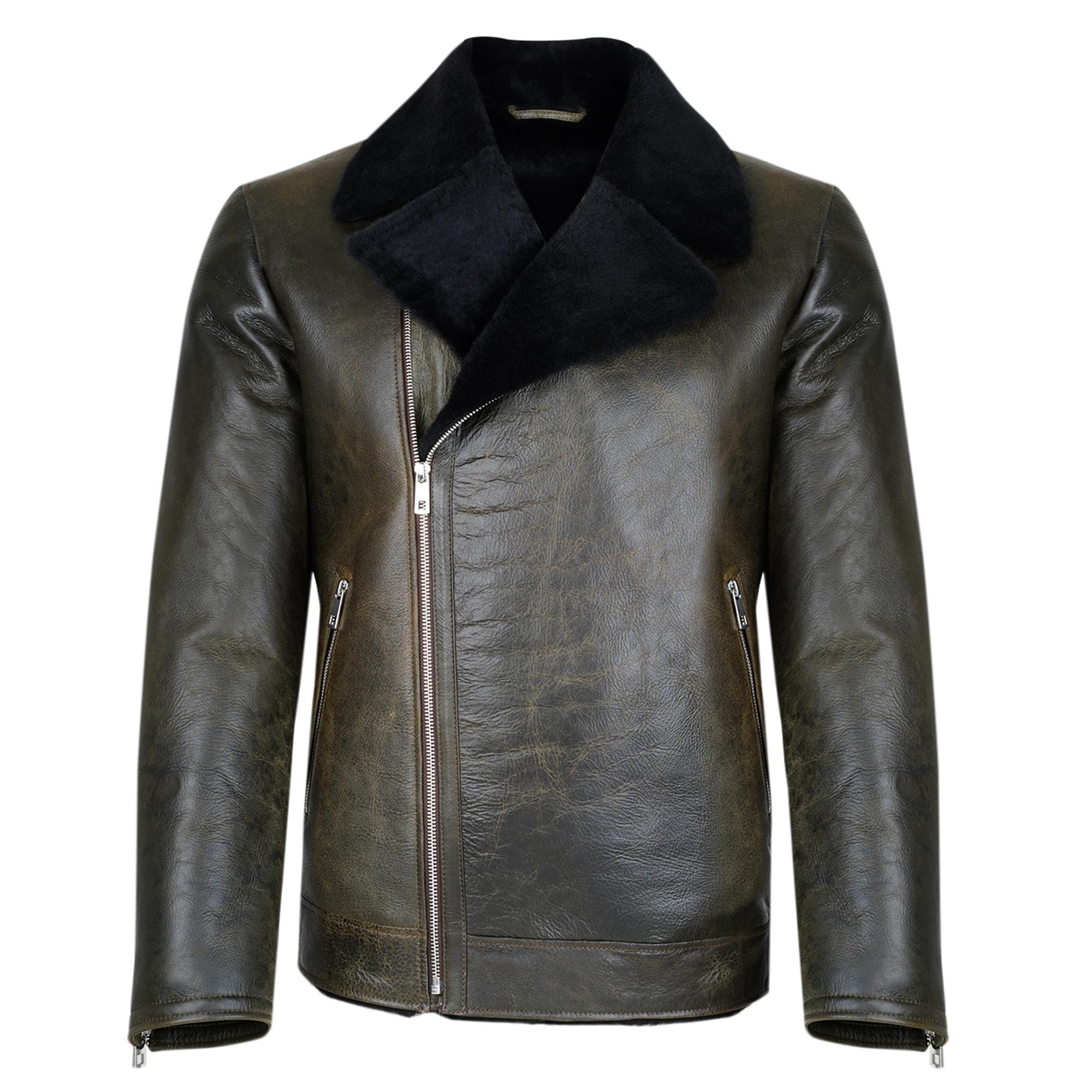 Ariance Siyah Erkek Kürk Mont