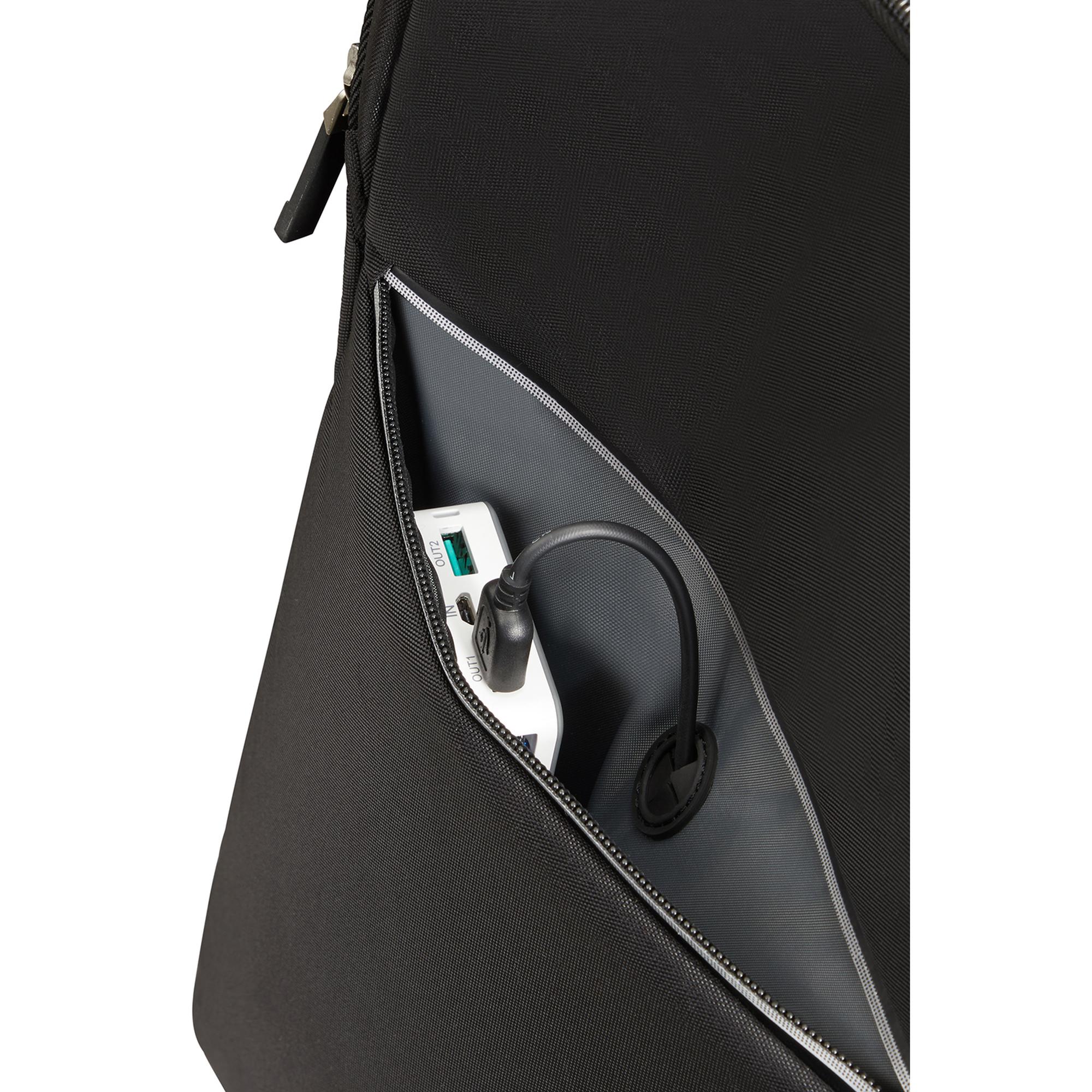 Samsonite Siyah Litepoint - 2 Tekerlekli Laptop Sırt Çantası 17.3"