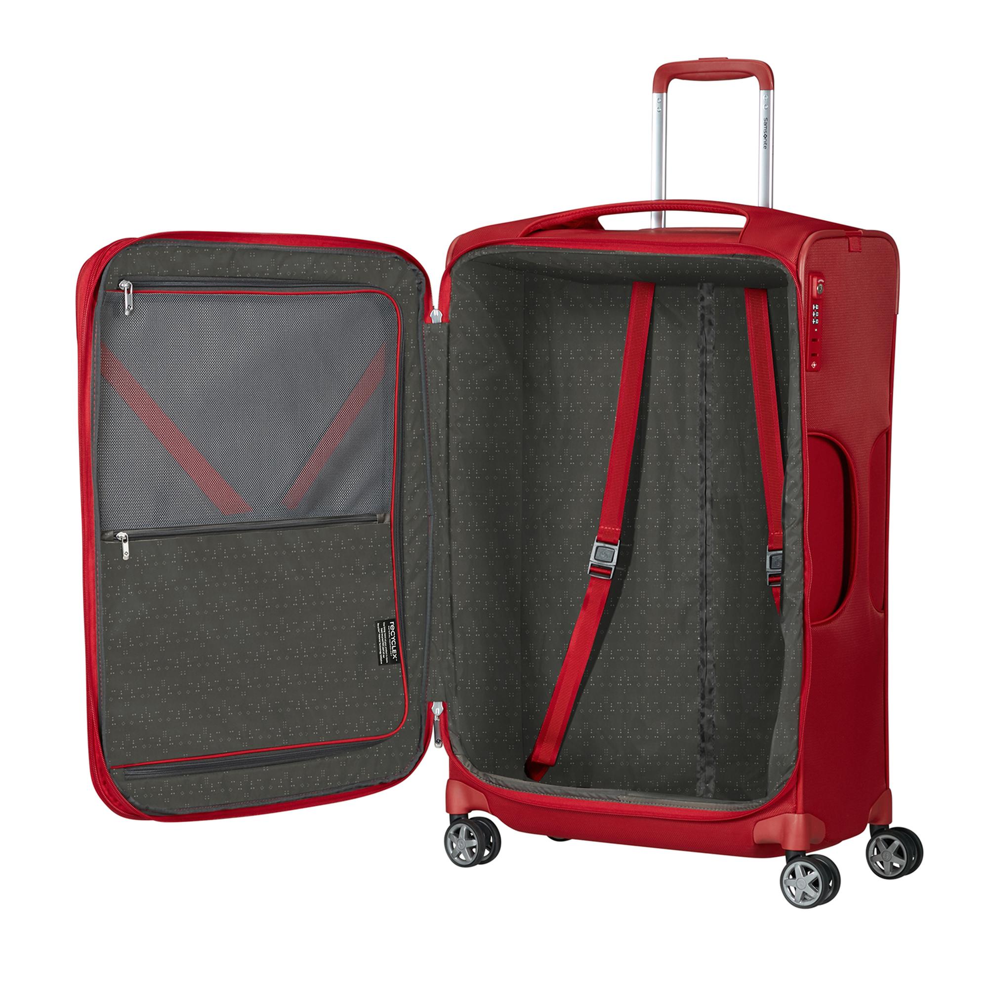 Samsonite Kırmızı Spinner D'lite 4 Tekerlekli 83 cm Büyük Boy Valiz