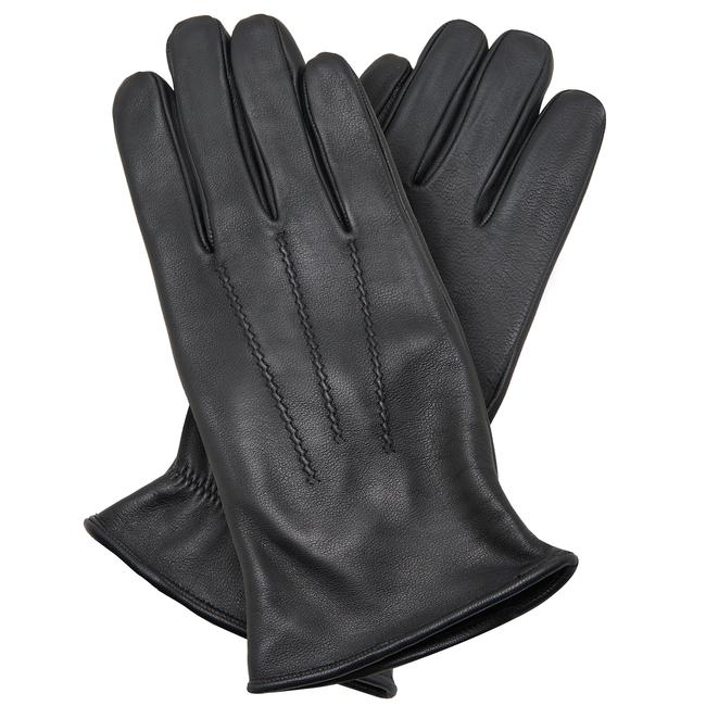  Siyah Erkek Lastikli Deri Eldiven