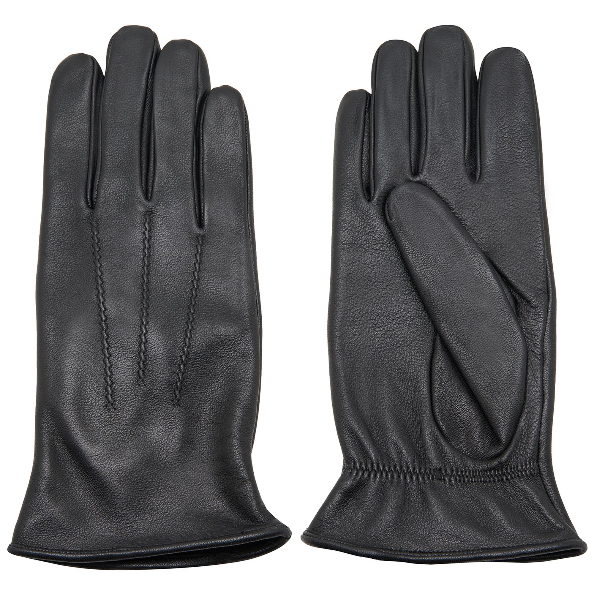 Siyah Erkek Lastikli Deri Eldiven