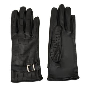  Siyah Kadın Deri Eldiven