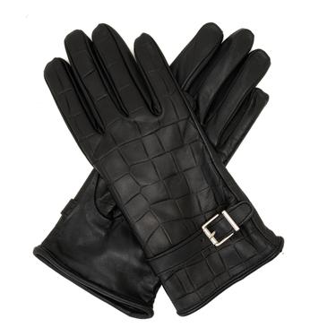  Siyah Kadın Deri Eldiven