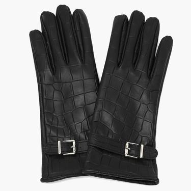  Siyah Kadın Deri Eldiven