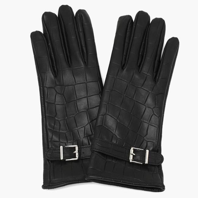  Siyah Kadın Deri Eldiven