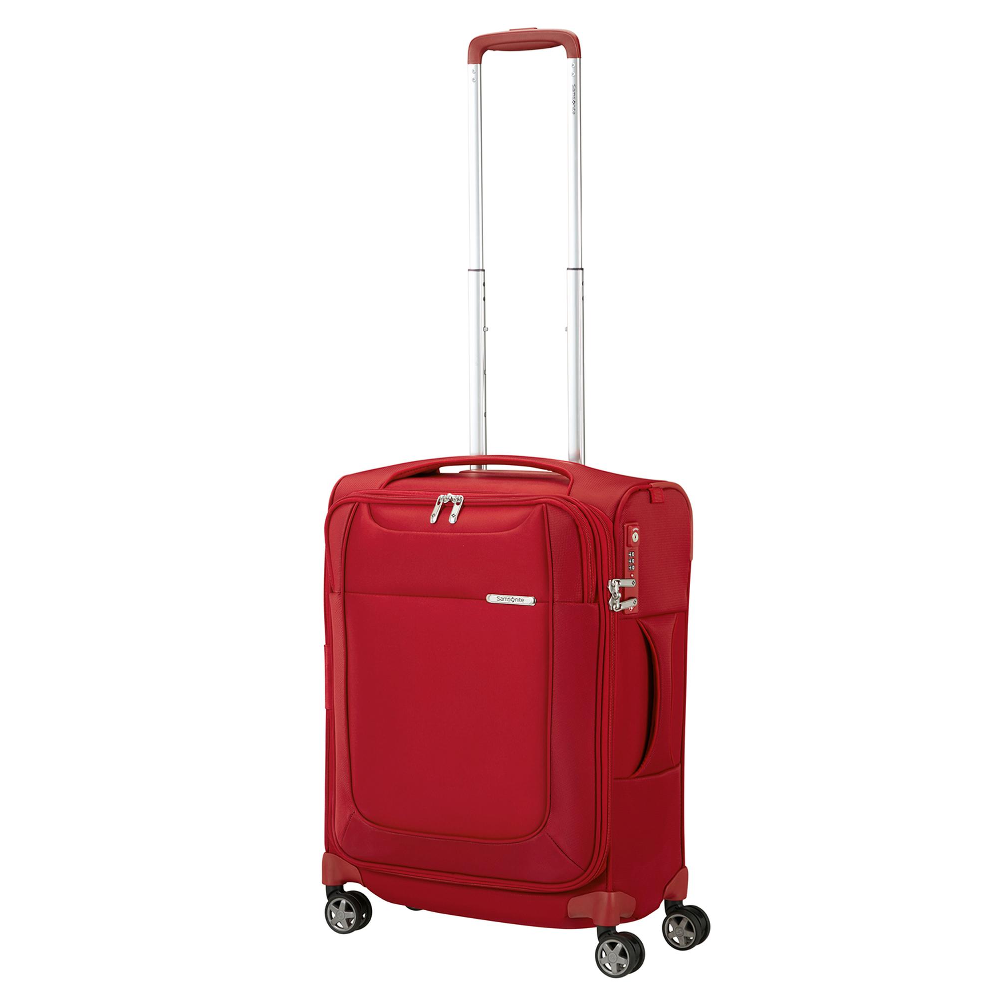 Samsonite Kırmızı D'lite - 4 Tekerlekli Körüklü Kabin Boy Valiz 55cm