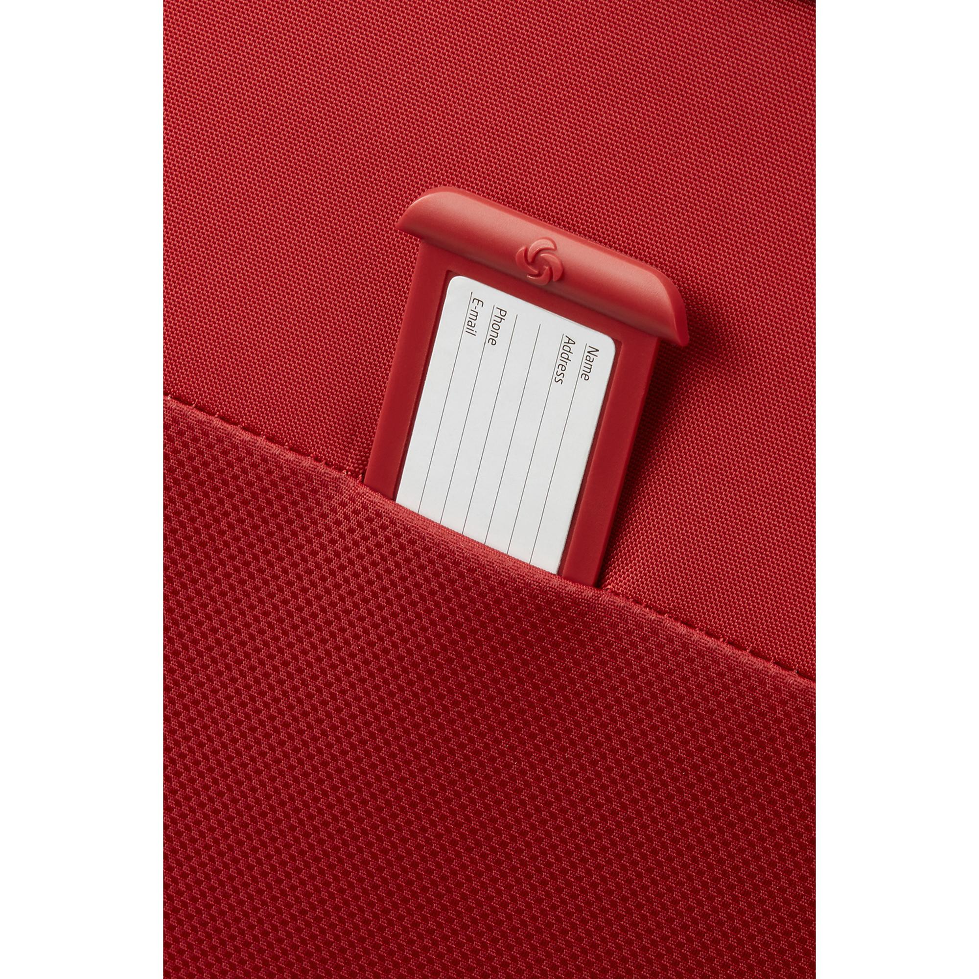 Samsonite Kırmızı D'lite - 4 Tekerlekli Körüklü Kabin Boy Valiz 55cm