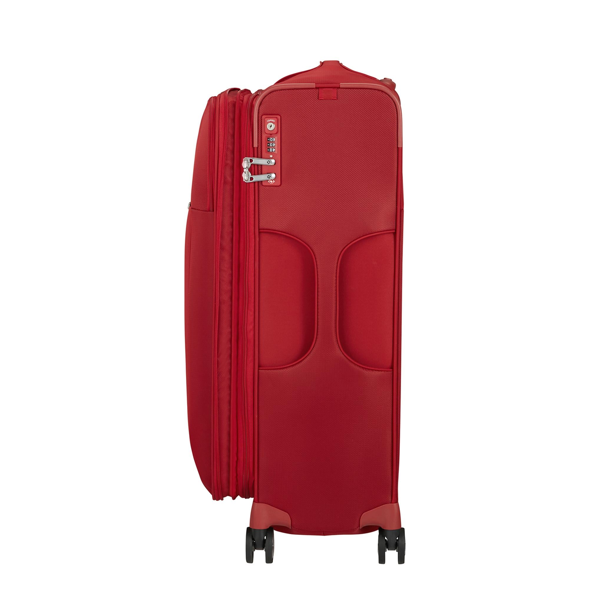 Samsonite Kırmızı D'lite - 4 Tekerlekli Körüklü Büyük Boy Valiz 71cm