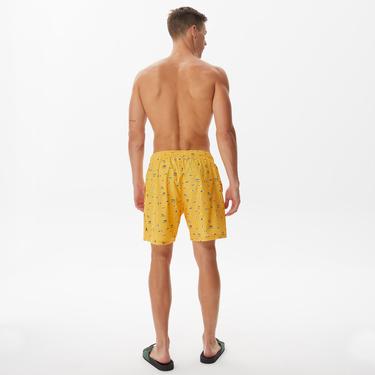  Nautica Erkek Sarı Baskılı Mayo Şort