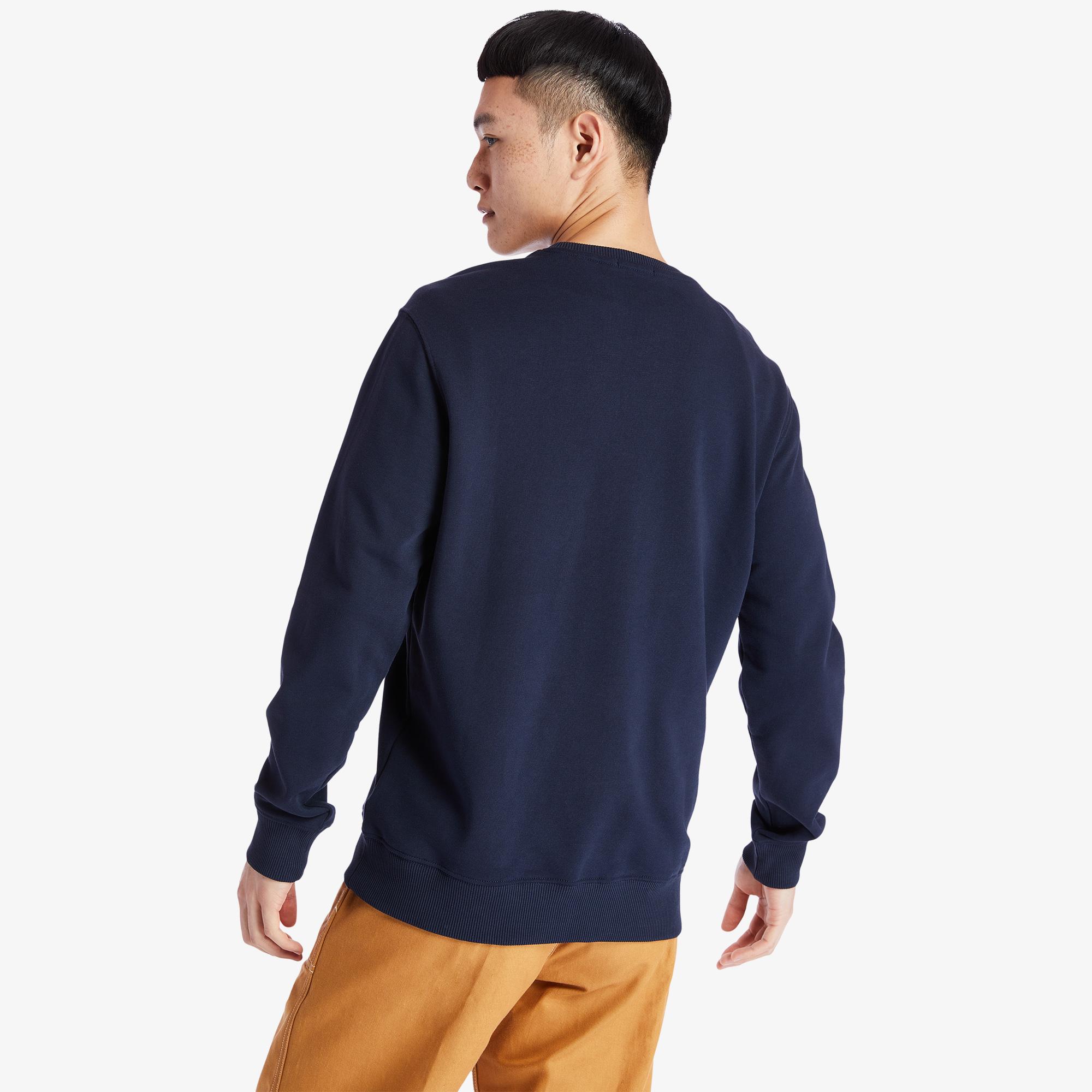 Timberland YC Core Tree Logo Crew Neck Erkek Lacivert Sweatshirt