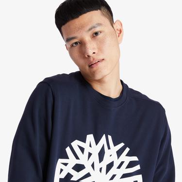  Timberland YC Core Tree Logo Crew Neck Erkek Lacivert Sweatshirt