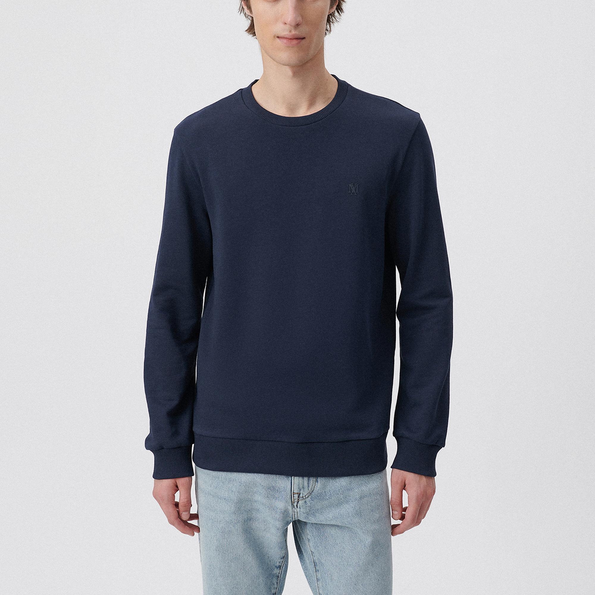 Mavi Bisiklet Yaka Lacivert Sweatshirt 065751-29743