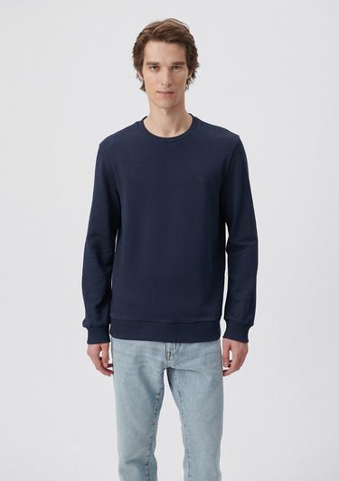  Mavi Bisiklet Yaka Lacivert Sweatshirt 065751-29743