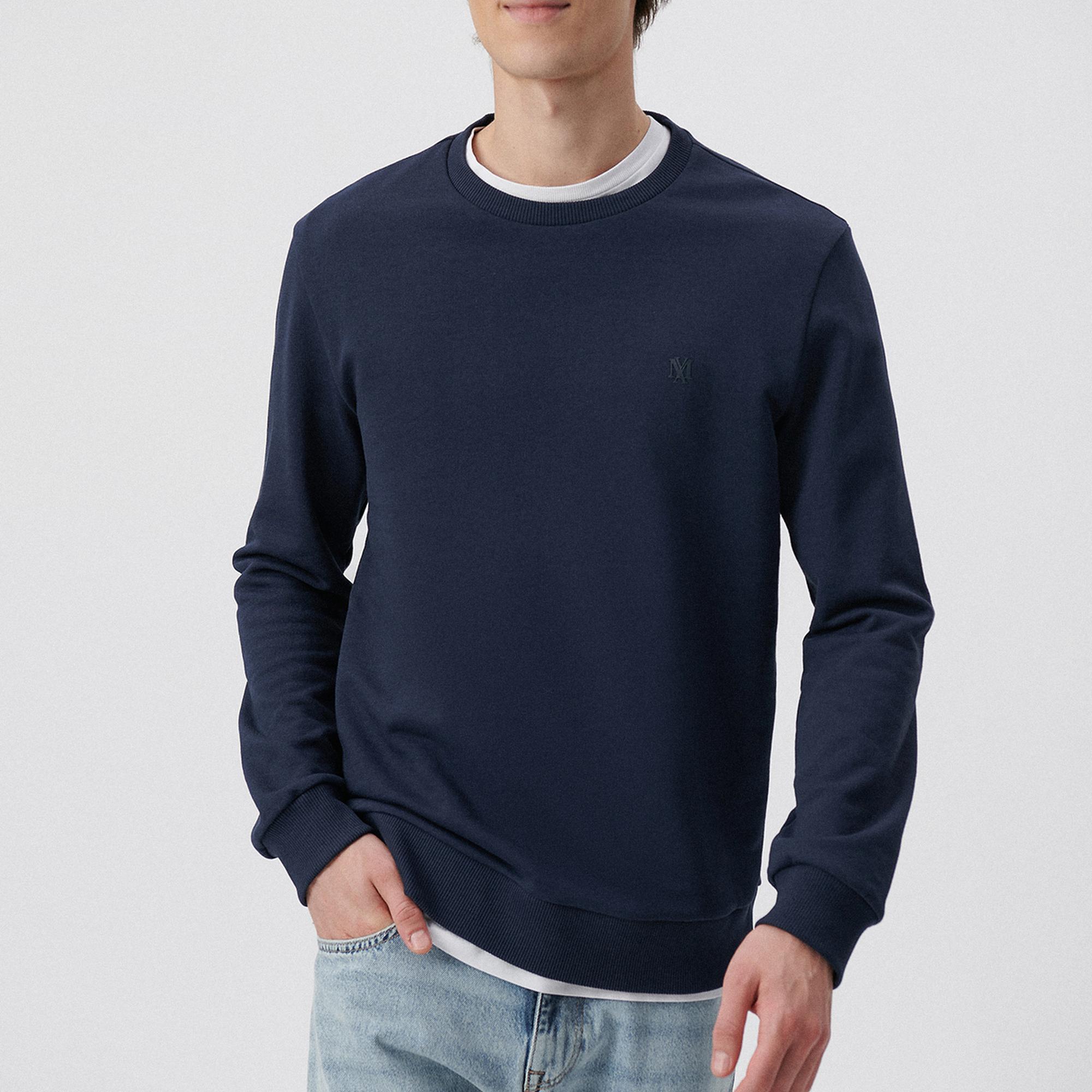 Mavi Bisiklet Yaka Lacivert Sweatshirt 065751-29743