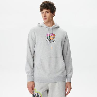  Puma X 8enjamin Graphic Erkek Gri Hoodie
