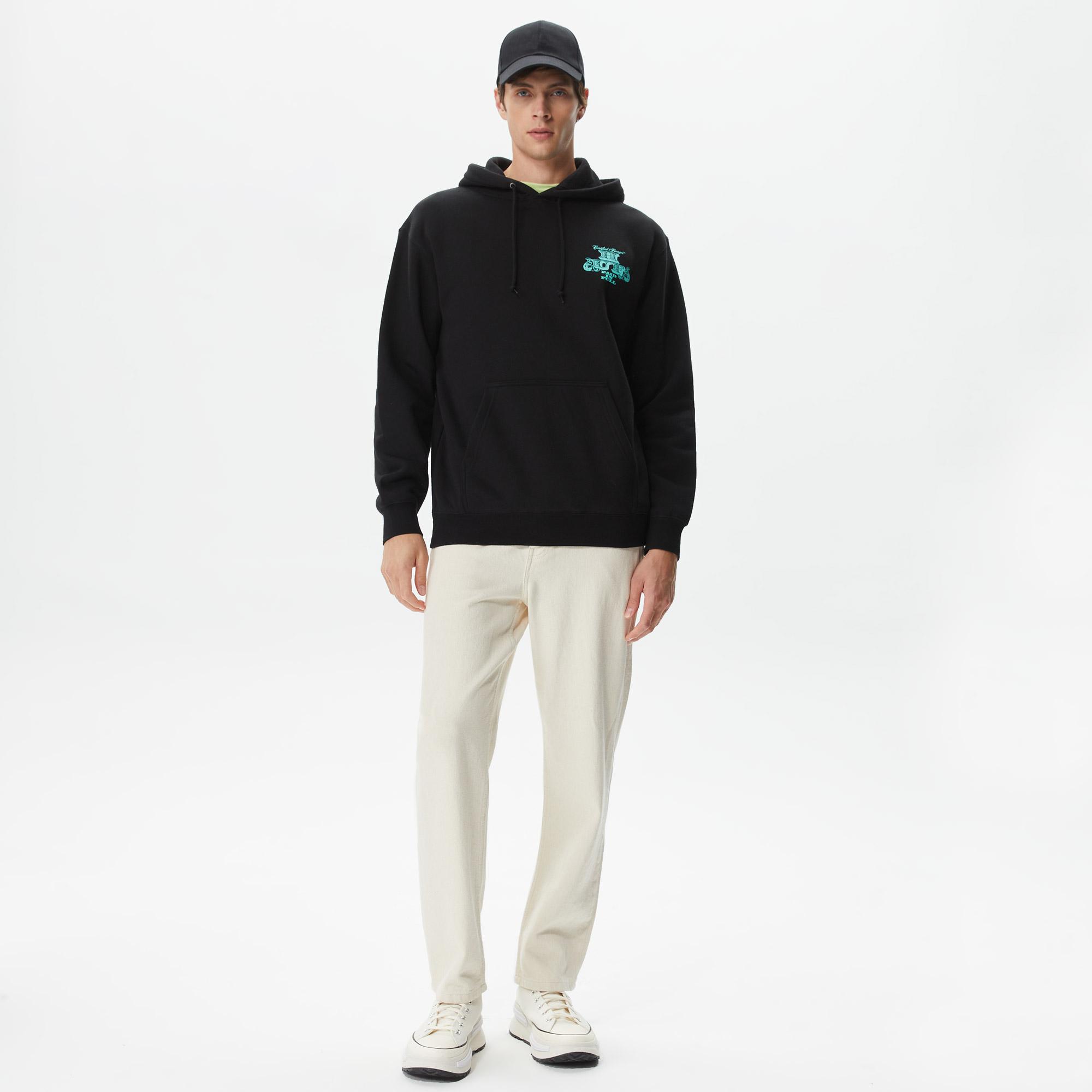 Huf Paid In Full Pullover Erkek Siyah Hoodie