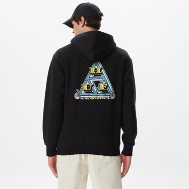  Huf Paid In Full Pullover Erkek Siyah Hoodie