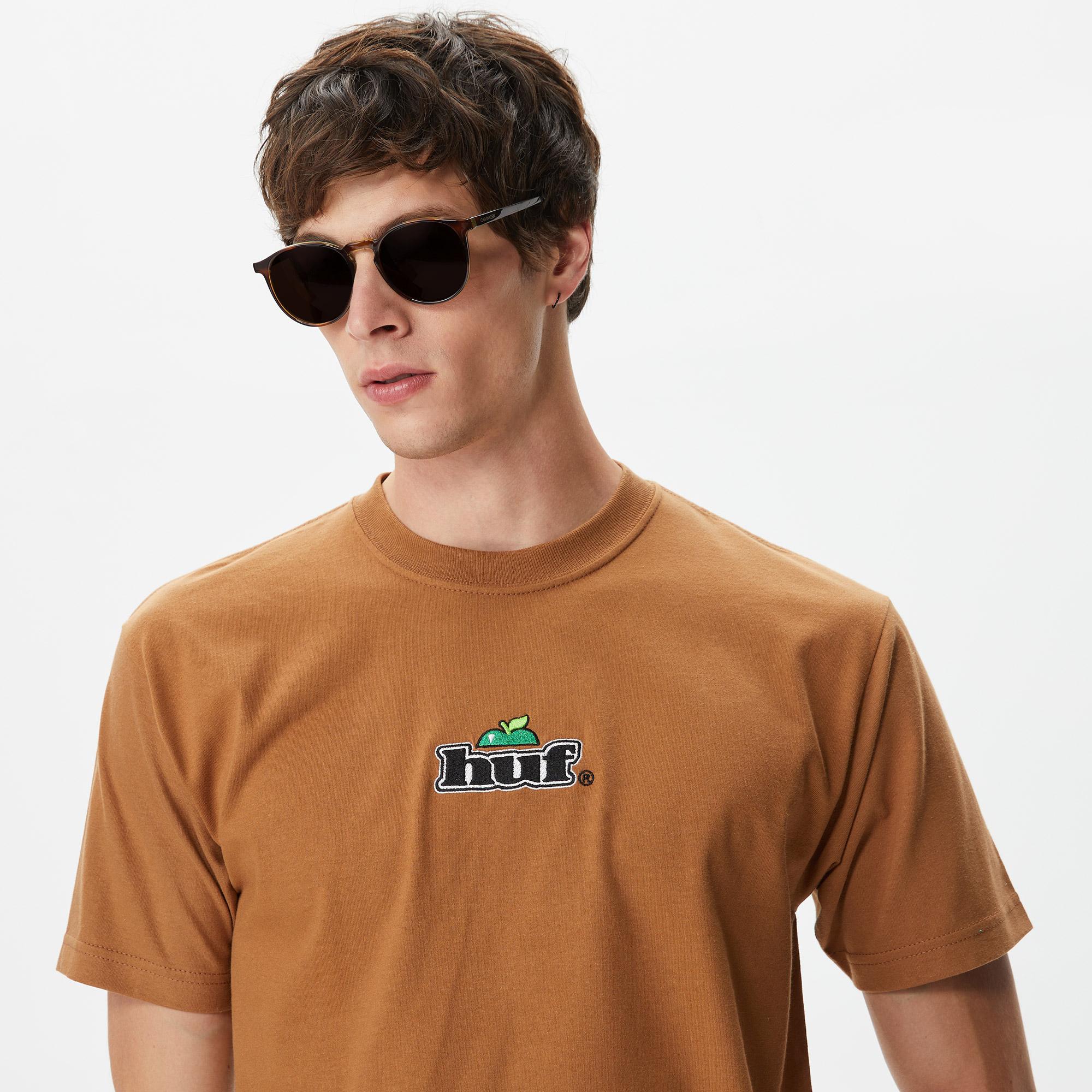 Huf Produce Erkek Kahverengi T-Shirt