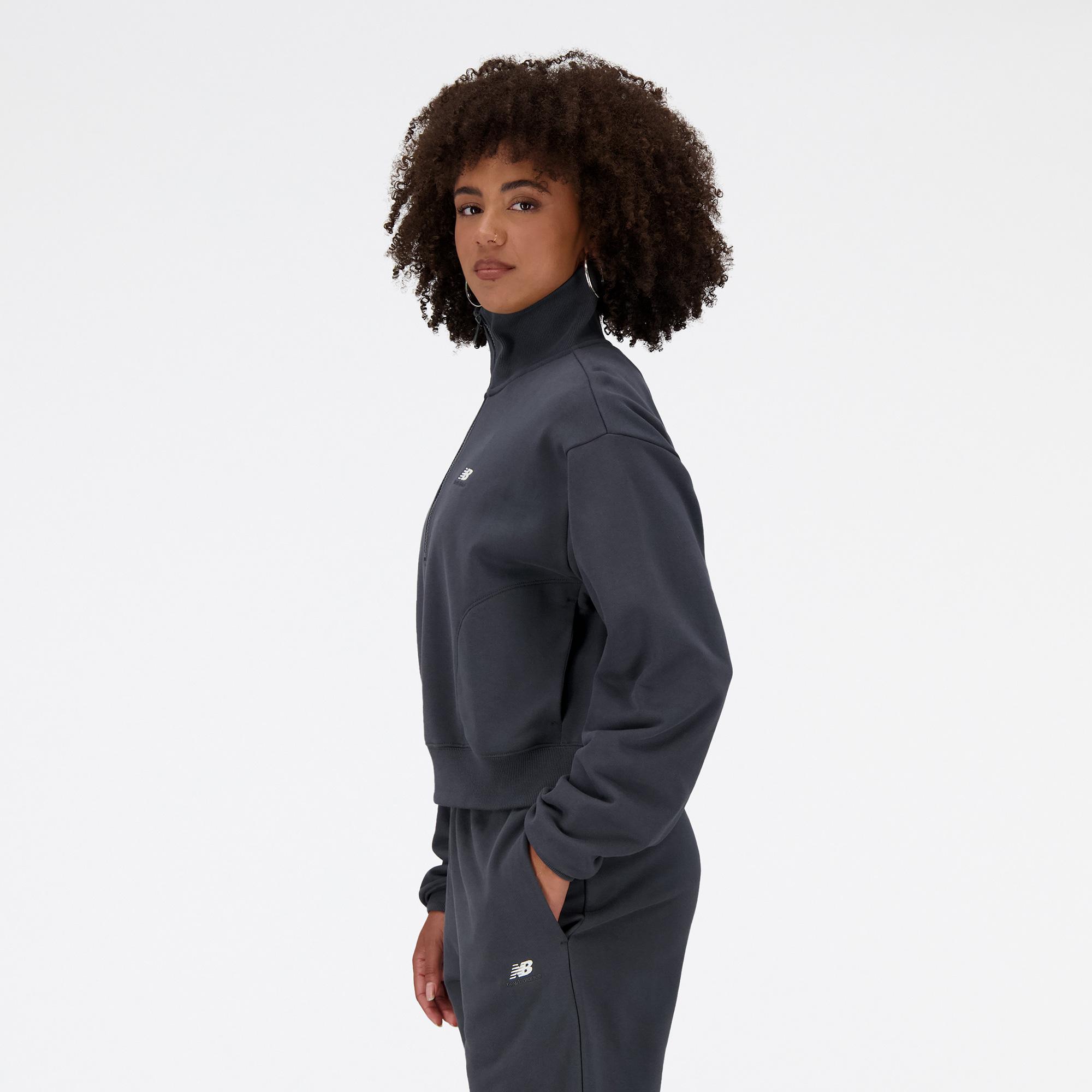New Balance Athletics Remastered French Zip Unisex Gri Sweatshirt