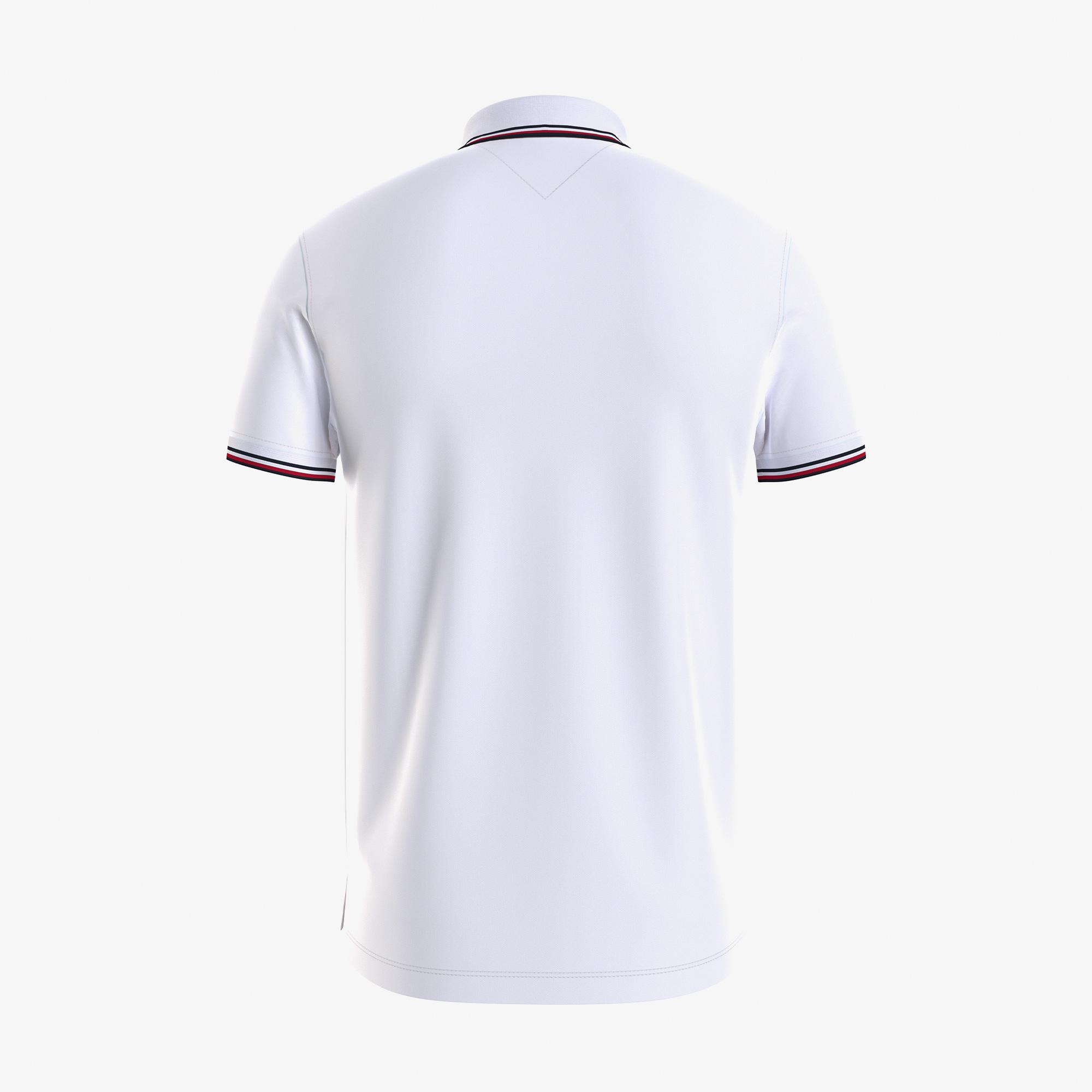 Tommy Hilfiger Kısa Kollu Erkek Beyaz Polo