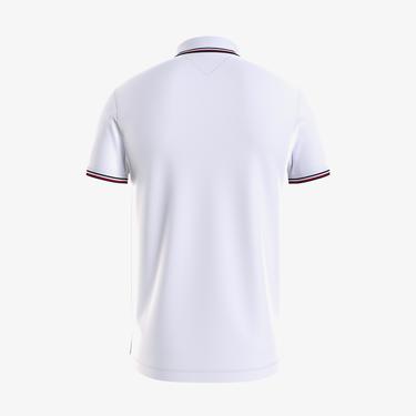  Tommy Hilfiger Kısa Kollu Erkek Beyaz Polo