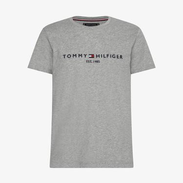  Tommy Hilfiger Erkek Gri T-Shirt