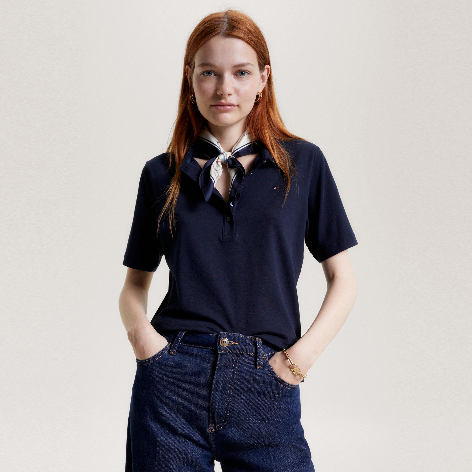 Tommy Hilfiger Kadın Mavi Polo