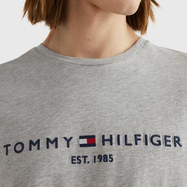  Tommy Hilfiger Erkek Gri T-Shirt