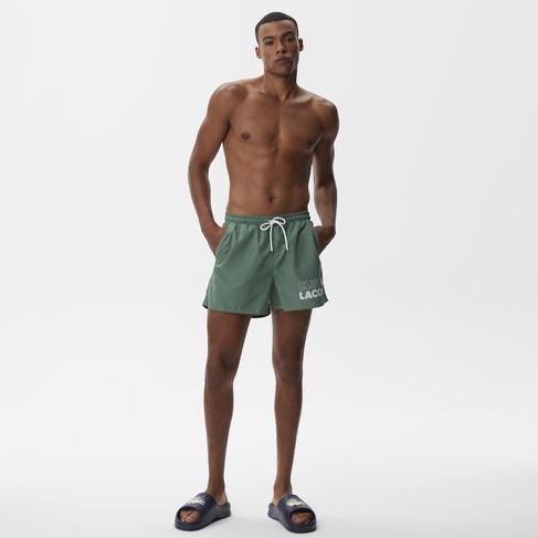  Erkek Baskılı Yeşil Mayo Şort