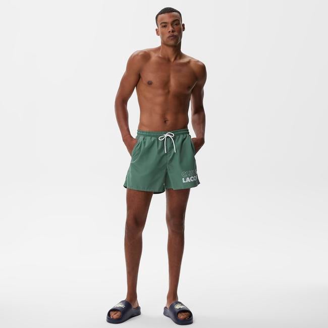  Erkek Baskılı Yeşil Mayo Şort